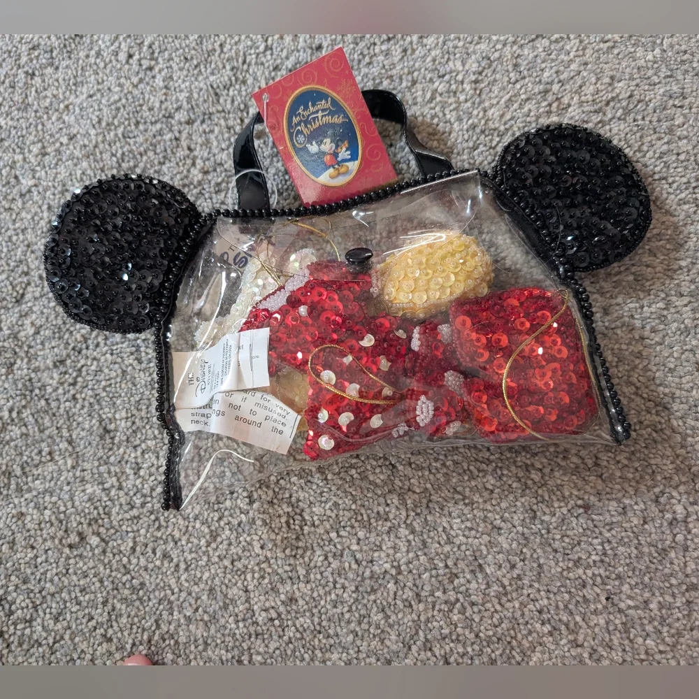 Disney Vintage Sequin Ornament Set - Picture 1 of 2
